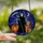 Mystical Art Fans' Vibrant Tiffany Stained Glass Scythe Bearer, Pumpkin & Starry Night Stained Glass Suncatcher - 2