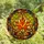 Nature Lovers' Fiery Orange Maple Leaf Golden Oak Tiffany Glass Acorn Autumnal Mosaic Stained Glass Suncatcher - 4