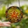 Nature Lovers' Fiery Orange Maple Leaf Golden Oak Tiffany Glass Acorn Autumnal Mosaic Stained Glass Suncatcher - 2