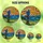 Golf Enthusiasts' Vibrant Tiffany Stained Glass Golfer Radiant Sun Ocean Mosaic Art Orange Blue Green Stained Glass Suncatcher - 6