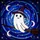 Whimsical Charm Enthusiasts Intricate Stained Glass Ghost Witch Hat Celestial Pattern Stained Glass Suncatcher - 6