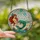 Fantasy Art Lovers' Tiffany Stained Glass Mermaid Bathtub Jewel Tone Teal Emerald Gold Mosaic Stained Glass Suncatcher - 1atbHbsNdy