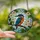 Art Enthusiasts' Intricate Stained Glass Kingfisher Bird Blue Orange Floral Pattern Stained Glass Suncatcher - 2