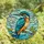 Nature Lovers' Intricate Stained Glass Kingfisher Teal Blue Orange Jewel Tone Mosaic Stained Glass Suncatcher - 4