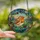Nature Lovers' Tiffany Stained Glass European Robin Bird Mosaic with Vibrant Orange & Peach Floral Garden Stained Glass Suncatcher - 2