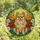 Dog Lovers' Tiffany Style Stained Glass Pomeranian Floral Mosaic Sunset Hues Pattern Stained Glass Suncatcher - 4