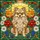 Dog Lovers' Tiffany Style Stained Glass Pomeranian Floral Mosaic Sunset Hues Pattern Stained Glass Suncatcher - 7
