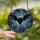 Fantasy Art Aficionados' Intricate Tiffany Stained Glass Bat Teal Purple Pink Night Sky Mosaic Stained Glass Suncatcher - 2