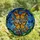 Butterfly Lovers' Glowing Tiffany Stained Glass Monarch Butterflies Orange Amber Edge-to-Edge Mosaic Stained Glass Suncatcher - 4