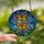 Butterfly Lovers' Glowing Tiffany Stained Glass Monarch Butterflies Orange Amber Edge-to-Edge Mosaic Stained Glass Suncatcher - 2