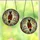 Art Lovers' Highly Detailed Tiffany Style Stained Glass Inverted Bird Glowing Amber Orange Red-Brown Mosaic Stained Glass Suncatcher - 3