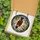 Art Lovers' Highly Detailed Tiffany Style Stained Glass Inverted Bird Glowing Amber Orange Red-Brown Mosaic Stained Glass Suncatcher - 5