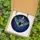 Art & Nature Enthusiasts' Tiffany Style Stained Glass Bat Iridescent Wings Deep Blue Purple Night Sky Mosaic Stained Glass Suncatcher - IHa7342lhy