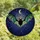 Art & Nature Enthusiasts' Tiffany Style Stained Glass Bat Iridescent Wings Deep Blue Purple Night Sky Mosaic Stained Glass Suncatcher - R739_kXBjR