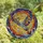 Art Lovers' Majestic Tiffany Stained Glass Crane Flight Jewel Tone Ethereal Sky Mosaic Stained Glass Suncatcher - I86DLO3laB