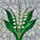 Nature Lovers' Radiant White Emerald Green Lily of the Valley Tiffany Stained Glass Floral Mosaic Pattern Stained Glass Suncatcher - 7