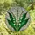 Nature Lovers' Radiant White Emerald Green Lily of the Valley Tiffany Stained Glass Floral Mosaic Pattern Stained Glass Suncatcher - 4
