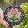 Art Lovers' Highly Detailed Tiffany Style Stained Glass Rose & Garden Mosaic, Pink & Emerald Jewel Tones Stained Glass Suncatcher - 1
