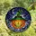 Halloween Enthusiasts' Grinning Jack-o'-Lantern Witch Hat Vibrant Tiffany Stained Glass Forest Night Mosaic Stained Glass Suncatcher - 4