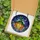 Halloween Enthusiasts' Grinning Jack-o'-Lantern Witch Hat Vibrant Tiffany Stained Glass Forest Night Mosaic Stained Glass Suncatcher - 5