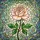 Women's Intricate Stained Glass Pink Rose Bloom, Emerald Leaves, Pastel Tiffany Mosaic Art Stained Glass Suncatcher - 7