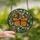 Nature Lovers' Tiffany Stained Glass Monarch Butterfly Orange Emerald Green Intricate Botanical Mosaic Stained Glass Suncatcher - 2