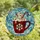 Holiday Enthusiasts' Tiffany Style Stained Glass Ruby Red Snowflake Mug, Creamy White & Candy Canes, Intricate Ice Mosaic Stained Glass Suncatcher - 4