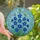 Art & Nature Lovers' Vibrant 8K Tiffany Stained Glass Blue Delphinium Floral Mosaic Sapphire Emerald Stained Glass Suncatcher - KeraGJTRAi