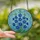 Art & Nature Lovers' Vibrant 8K Tiffany Stained Glass Blue Delphinium Floral Mosaic Sapphire Emerald Stained Glass Suncatcher - R66NAquFrt