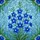 Art & Nature Lovers' Vibrant 8K Tiffany Stained Glass Blue Delphinium Floral Mosaic Sapphire Emerald Stained Glass Suncatcher - 7