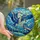 Nature Lovers' Intricate Stained Glass Heron Courtship: Tiffany Style Blue Gold Mosaic Stained Glass Suncatcher - W2QjU5aOw8