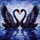 Art Lovers' Tiffany Stained Glass Black Swans Heart Teal Purple Pink Water Sky Stained Glass Suncatcher - 7