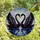 Art Lovers' Tiffany Stained Glass Black Swans Heart Teal Purple Pink Water Sky Stained Glass Suncatcher - 4