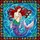 Women's Tiffany-Style Stained Glass Mermaid, Red Hair, Iridescent Tail, Jewel Tone Ocean Mosaic Stained Glass Suncatcher - 7