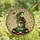 Fantasy Art Enthusiasts' Whimsical Rat Ornate Stained Glass Cosmic Chart Jewel Tone Mosaic Stained Glass Suncatcher - 4