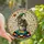 Fantasy Art Enthusiasts' Whimsical Rat Ornate Stained Glass Cosmic Chart Jewel Tone Mosaic Stained Glass Suncatcher - 1
