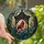 Nature Lovers' Radiant Stained Glass Cardinal & Forget-Me-Nots Jewel Tone Mosaic Stained Glass Suncatcher - 0pNiSThQwW