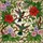 Nature Lovers' Intricate Stained Glass Ruby Hummingbirds Hibiscus Bloom Green Foliage Mosaic Stained Glass Suncatcher - 7
