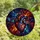 Art & Science Enthusiasts' Intricate Stained Glass Anatomical Heart Cosmic Galaxy Blue Red Purple Design Stained Glass Suncatcher - 4