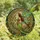 Fantasy Art Lovers' Intricate Tiffany Glass Fairy Iridescent Wings Emerald Green Golden Bronze Teal Mosaic Pattern Stained Glass Suncatcher - 4