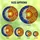 Celestial Enthusiasts Tiffany Stained Glass Moon Sun Kiss Mosaic Pattern Vibrant Blue Orange Yellow Stained Glass Suncatcher - 6
