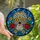 Art Lovers' Vibrant Stained Glass Sugar Skull Intricate Floral Calavera Marigold Rose Mosaic Pattern Stained Glass Suncatcher - 1