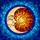 Celestial Art Lovers' Serene Crescent Moon Sun Embrace Tiffany Stained Glass Intricate Mosaic Blue Orange Red Jewel Tones Stained Glass Suncatcher - 7