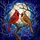 Nature Lovers' Tiffany Style Cardinal Pair Red Gold Indigo Jewel Tone Winter Mosaic Art Stained Glass Suncatcher - 7