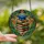 Lifelong Learner's Luminous Tiffany Stained Glass Books Cap Emerald Ruby Gold Botanical Art Stained Glass Suncatcher - 2