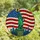 Patriotic Americans' Tiffany Stained Glass Statue of Liberty American Flag Mosaic Edge-to-Edge Jewel Tones Stained Glass Suncatcher - 4
