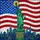 Patriotic Americans' Tiffany Stained Glass Statue of Liberty American Flag Mosaic Edge-to-Edge Jewel Tones Stained Glass Suncatcher - 7