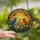 Nature Lovers' Tiffany Stained Glass Mosaic Three Vibrant Birds Perched Autumn Foliage Brilliant Jewel Tones Stained Glass Suncatcher - w9cFxL6NYV