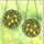 Nature Lovers' Vibrant Stained Glass Lemon & Leaf Emerald Green Geometric Mosaic Stained Glass Suncatcher - IM00W2goxR