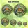 Nature Lovers' Stained Glass Robins, Pink Blossoms & Green Leaves, Tiffany Mosaic Jewel Tones Stained Glass Suncatcher - 6